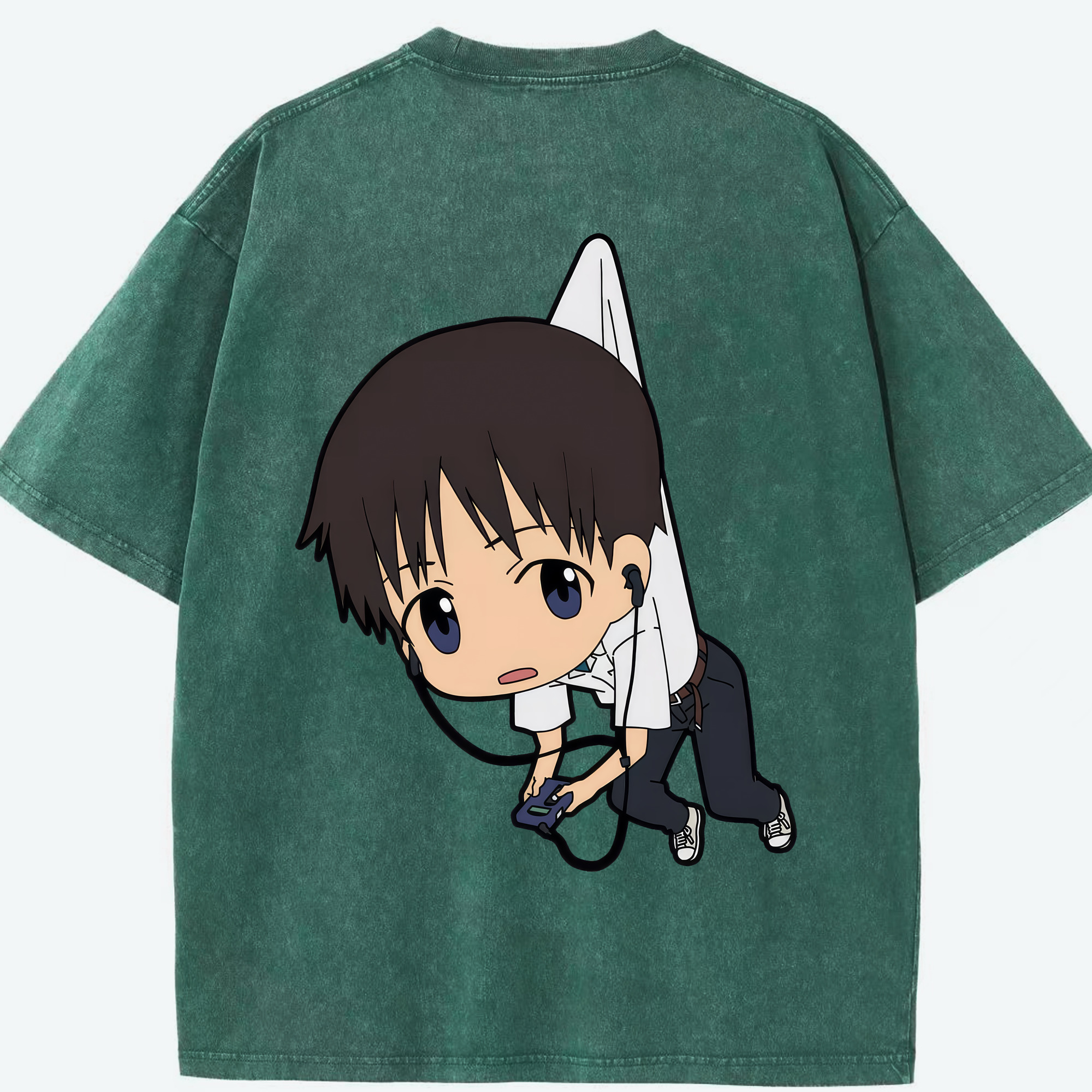 （画像用） EVA 新世紀エヴァンゲリオン 綿100% ヴィンテージ風 半袖Tシャツ（背面プリント）